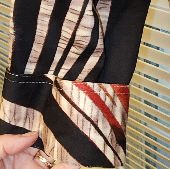 Draper’s & Damon’s Colorful Zebra Stripe Mixed Print Lightweight Jacket XL - Picture 4 of 6